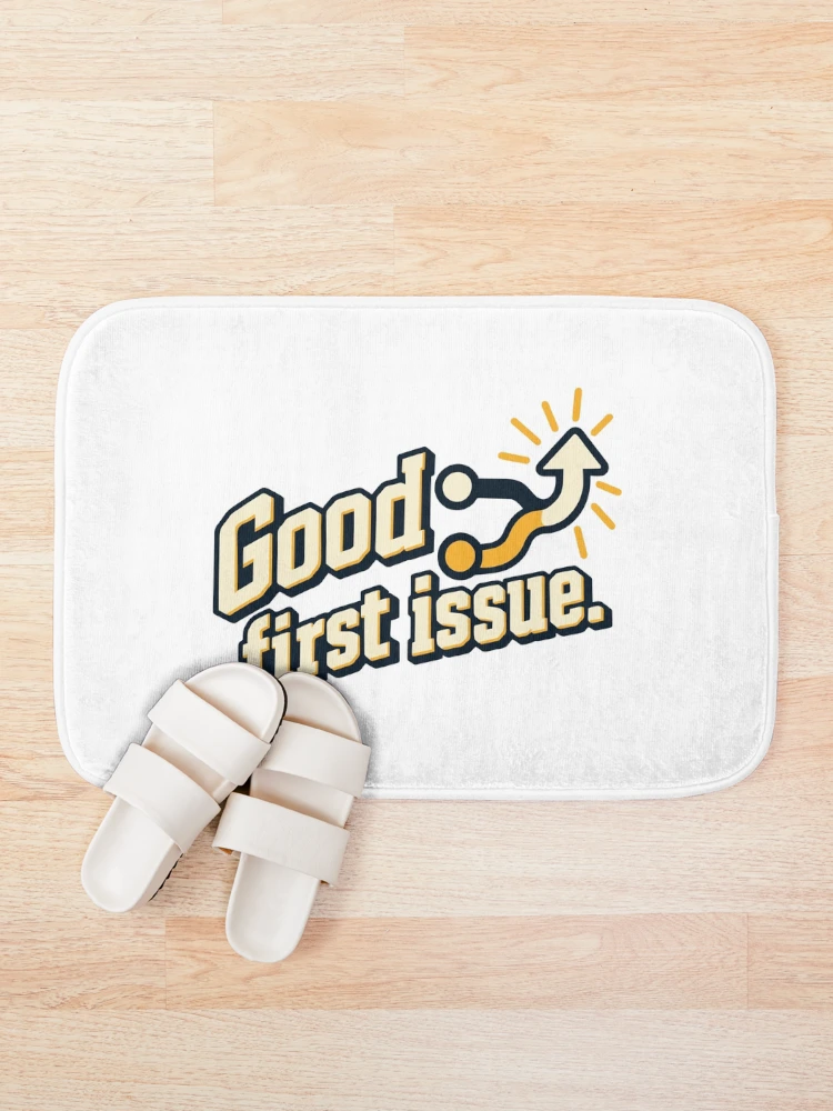 Thumbnail 1 of 6, Bath Mat, Good First Issue Open Source Graphic designed and sold by ThreadQuirk.