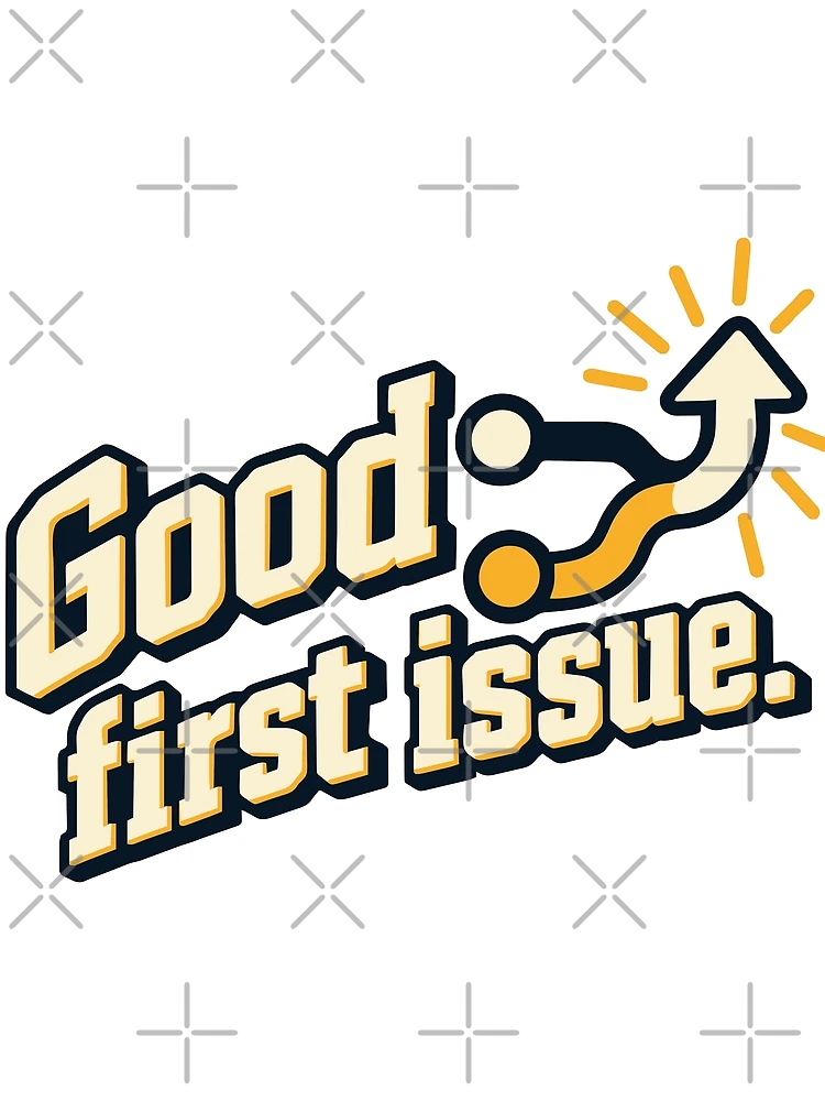 Thumbnail 3 of 3, Scarf, Good First Issue Open Source Graphic designed and sold by ThreadQuirk.