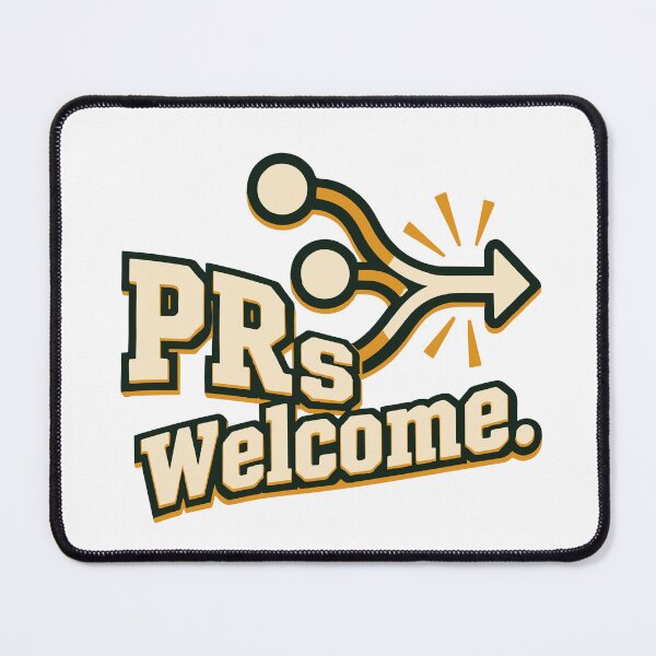 Item preview, PRs Welcome Pull Request Graphic designed and sold by ThreadQuirk.