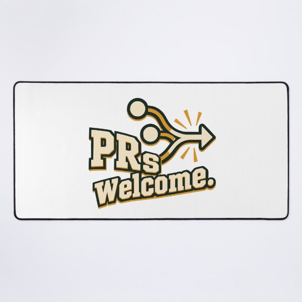 Item preview, PRs Welcome Pull Request Graphic designed and sold by ThreadQuirk.