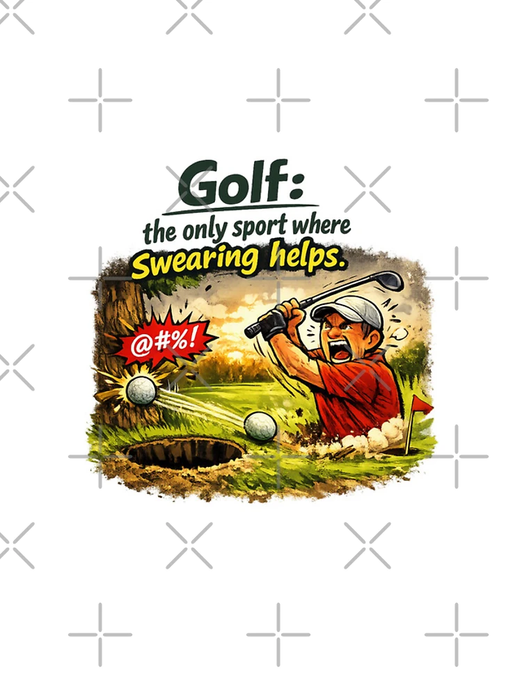 Thumbnail 4 of 4, iPhone Case, Golf Swearing Helps Comic Design designed and sold by RMBPrintStudio.