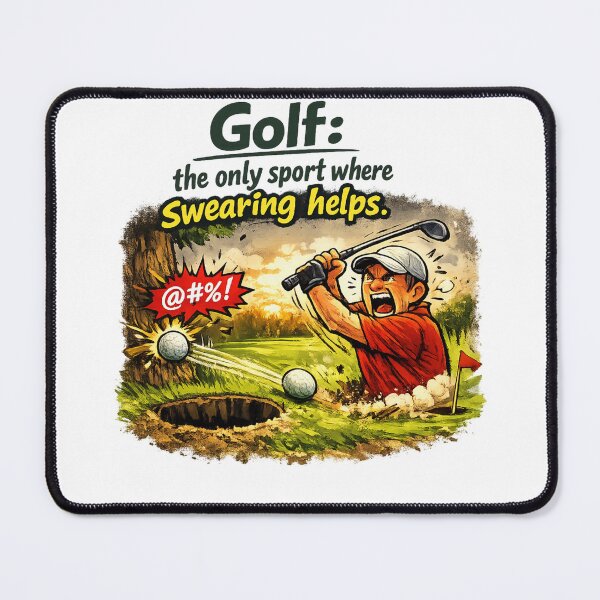 Item preview, Golf Swearing Helps Comic Design designed and sold by RMBPrintStudio.