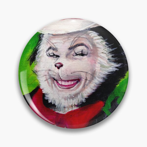 Item preview, Mike Myers: The Cat in the Hat, acrylic painting on canvas notepad by Julie Sosa designed and sold by SpookyTatBabe.