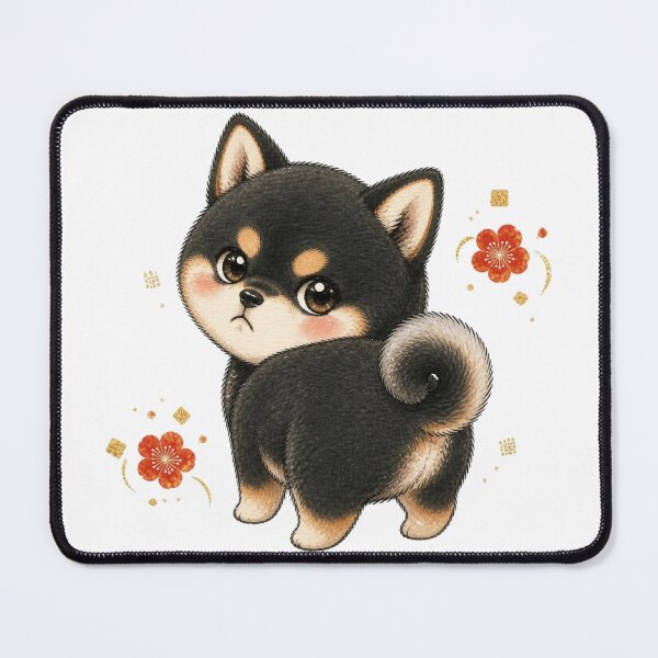 Item preview, Sulking Black and Tan Shiba Inu – Pouty Mood designed and sold by Kawaii Matcha Studio.