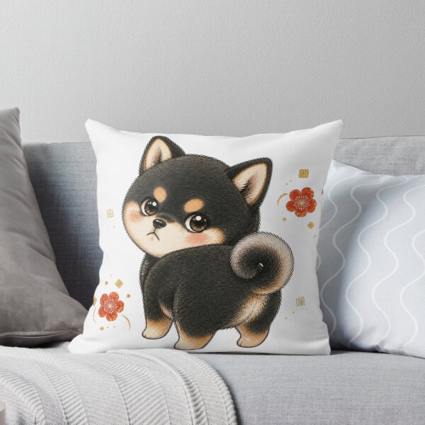 Item preview, Sulking Black and Tan Shiba Inu – Pouty Mood designed and sold by Kawaii Matcha Studio.