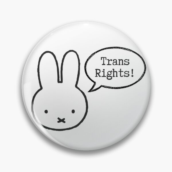 Item preview, Miffy says Trans Rights! ♡ designed and sold by Heart to Heart.