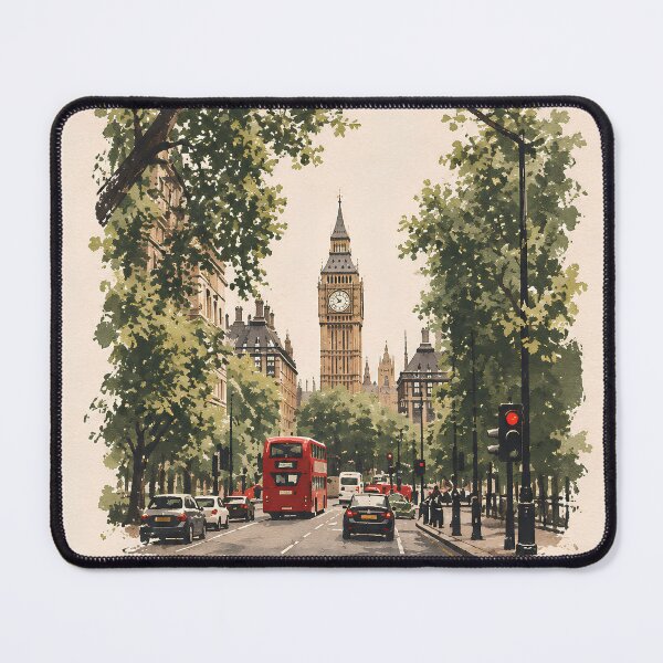 Item preview, London - Minimalist Travel Illustration designed and sold by IslandWild Co.