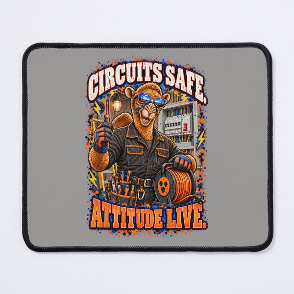 Item preview, Circuits Safe. Attitude Live – Funny Camel T-Shirt – Funny Proffessions T-Shirt – Funny Camel T-Shirt Animal Graphic Camel T-Shirt designed and sold by Camel & Quirk.