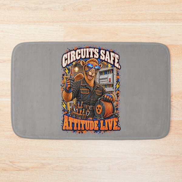 Item preview, Circuits Safe. Attitude Live – Funny Camel T-Shirt – Funny Proffessions T-Shirt – Funny Camel T-Shirt Animal Graphic Camel T-Shirt designed and sold by Camel & Quirk.