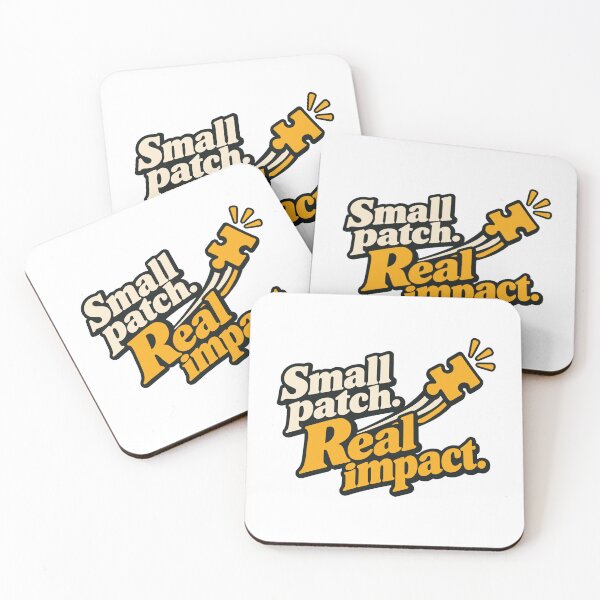Item preview, Small Patch, Real Impact Graphic designed and sold by ThreadQuirk.