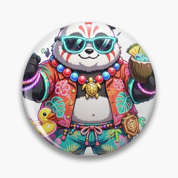 Item preview, Akai Summer Party Neon Glow Sticker - Mobile Legends Fan Art designed and sold by Lesley D.