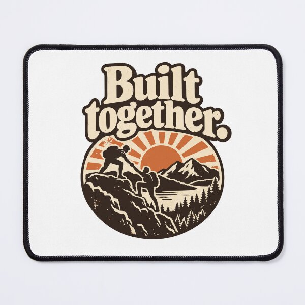 Item preview, Built Together Vintage Outdoor Badge designed and sold by ThreadQuirk.