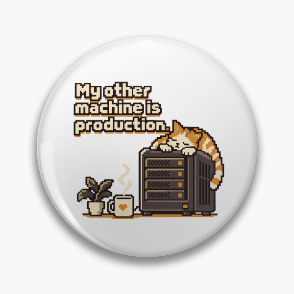 Item preview, My Other Machine Is Production Pixel Art designed and sold by ThreadQuirk.