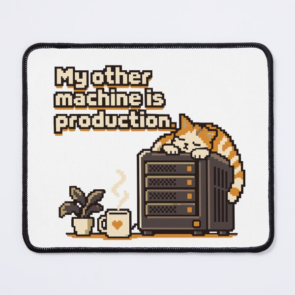 Item preview, My Other Machine Is Production Pixel Art designed and sold by ThreadQuirk.