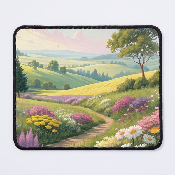 Item preview, Flower Landscape Design – Colorful Floral Nature Scenery designed and sold by Amsafjol.