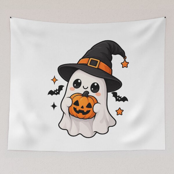 Item preview, Kawaii Halloween Ghost designed and sold by JolinChinn.
