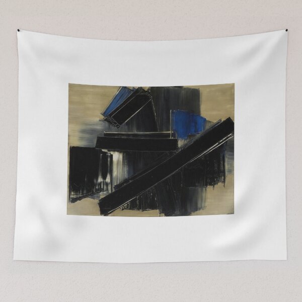 Item preview, Pierre Soulages art - Pierre Soulages artist - Pierre Soulages painting - Pierre Soulages abstract art - Pierre Soulages black painting designed and sold by Rohyadalim.