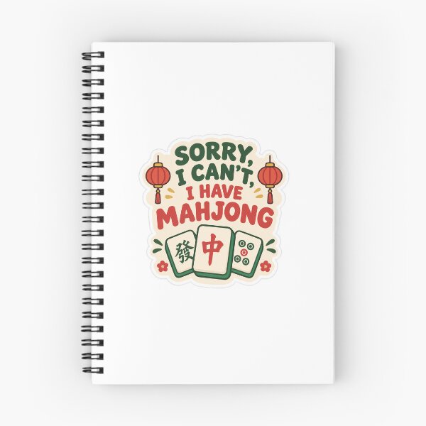 Item preview, Sorry I Can't I Have Mahjong - Funny Mahjong Player Gift Sticker & Apparel designed and sold by KristinaArts.