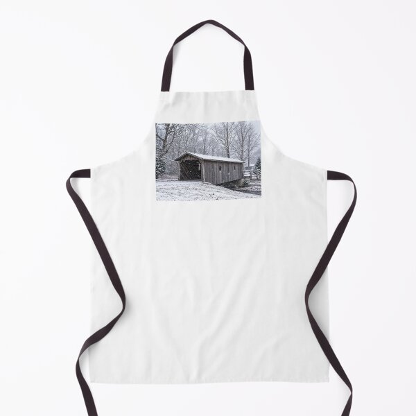 Item preview, Romine Covered Bridge in Winter designed and sold by gotucoveredart.