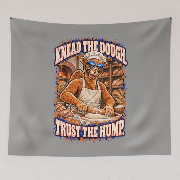 Item preview, Knead the Dough. Trust the Hump – Funny Animal T-Shirt – Funny Camel T-Shirt – Funny Camel T-Shirt – Funny Proffessions T-Shirt – Funny Camel T-Shirt Animal Graphic Camel T-Shirt designed and sold by Camel & Quirk.