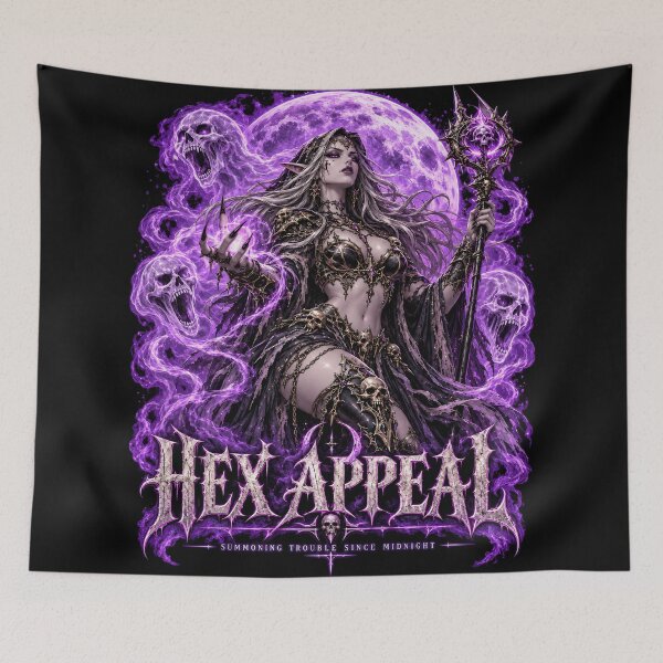 Item preview, Hex Appeal – Dark Elf Necromancer Gothic Fantasy Witch designed and sold by Daagath.