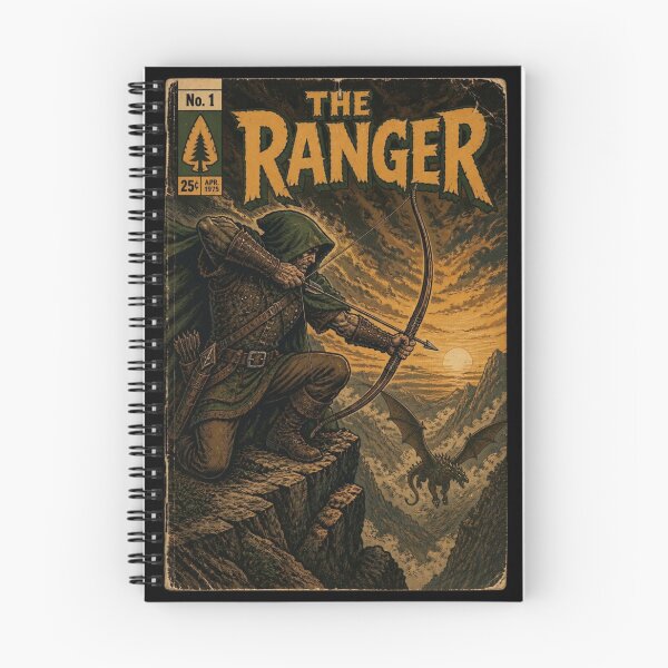 Item preview, The Ranger - Hunter's Mark Retro Comic Cover | TTRPG Fantasy designed and sold by Dice_Goblin_Studio.