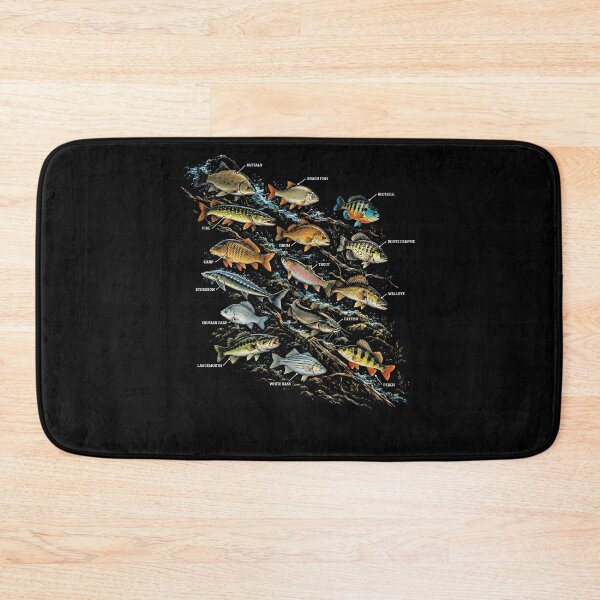 Item preview, Freshwater Fish Species Identification Angler Fisherman Guide designed and sold by FolkGraphics.