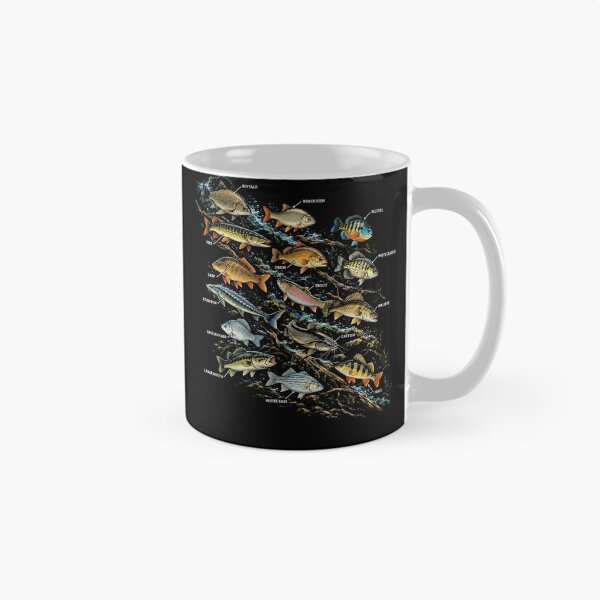 Item preview, Freshwater Fish Species Identification Angler Fisherman Guide designed and sold by FolkGraphics.