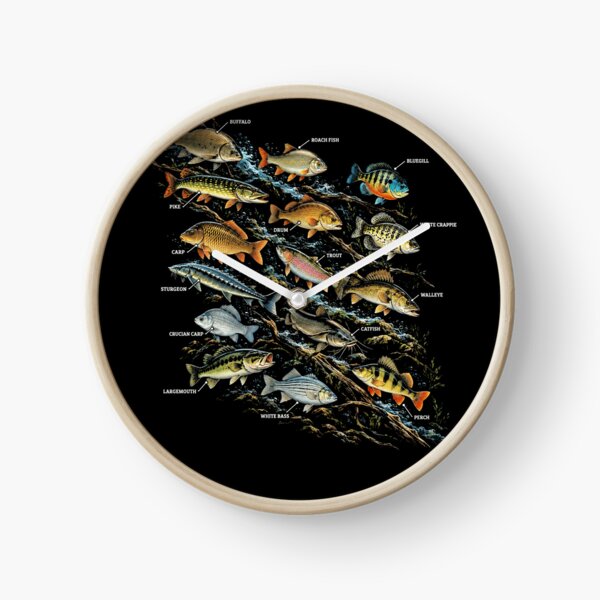 Item preview, Freshwater Fish Species Identification Angler Fisherman Guide designed and sold by FolkGraphics.