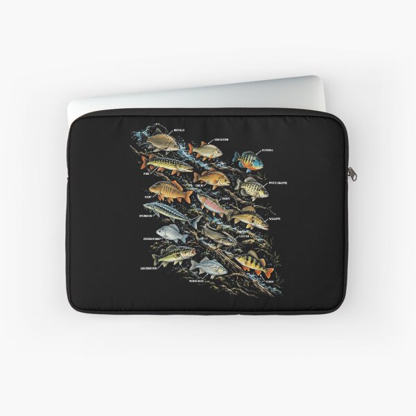 Item preview, Freshwater Fish Species Identification Angler Fisherman Guide designed and sold by FolkGraphics.