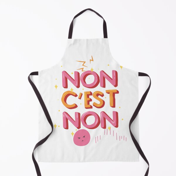 Item preview, Non C’est Non | Funny French “No Means No” Quote designed and sold by SoftLifeClub.