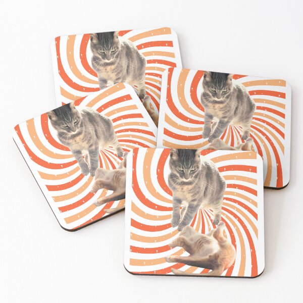 Item preview, Sosette and Mini – Playful Rescue Cats | Funny Cat Design designed and sold by JustPetMe.