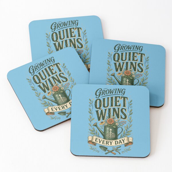 Item preview, Growing Quiet Wins Garden Typography designed and sold by Fun2Fentastic.