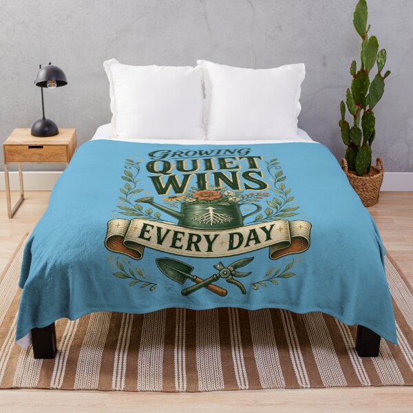 Item preview, Growing Quiet Wins Garden Typography designed and sold by Fun2Fentastic.