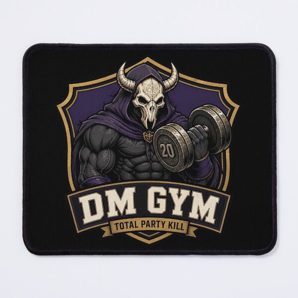 Artikelvorschau, DM Gym Total Party Kill Hardcore Powerlifting RPG entworfen und verkauft von Dice_Goblin_Studio.