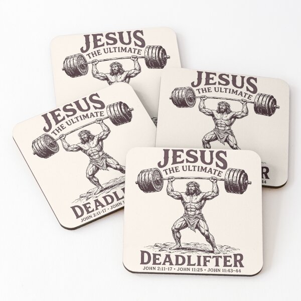 Item preview, Funny Jesus The Ultimate Deadlifter designed and sold by legendaryskins.