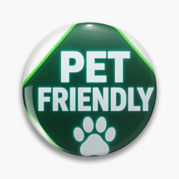 Item preview, Pet Friendly Neon Green Paw Print Sign designed and sold by ExploreAura Studio.