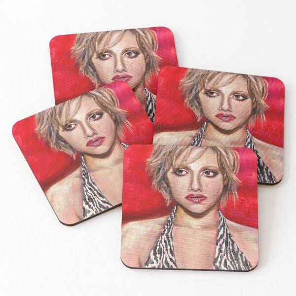 Item preview, Brittany Murphy: 1977-2009, acrylic painting on canvas notepad by Julie Sosa designed and sold by SpookyTatBabe.