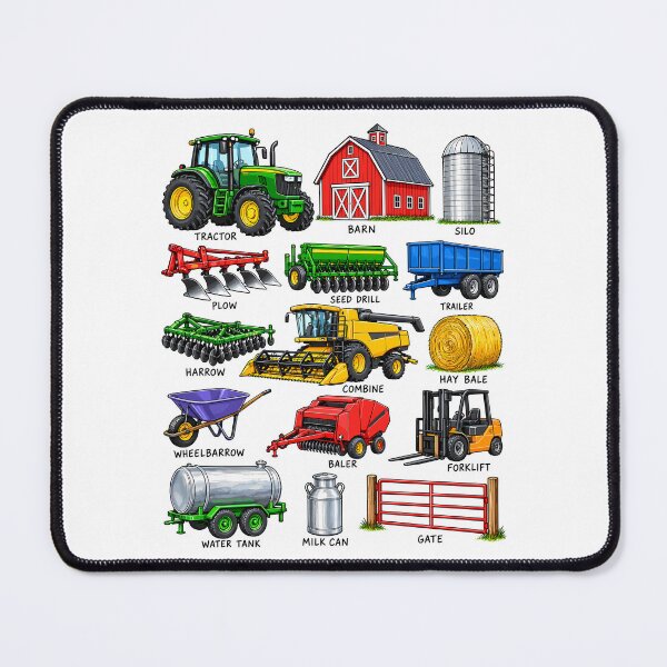 Item preview, Farm Tractor Agricultural Machinery Equipment Collection designed and sold by roni-harbor.
