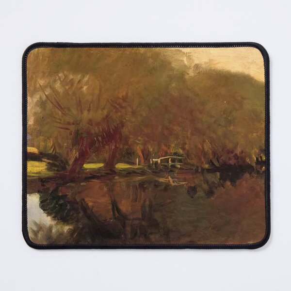 Item preview, John Singer Sargent A Backwater at Calcot Near Reading - Vintage Impressionist Landscape Wall Art Poster designed and sold by lanaverera.