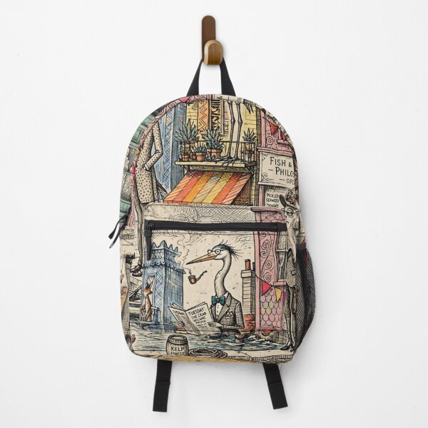 Item preview, Cartoon animal seaside view designed and sold by Judith Murphy.