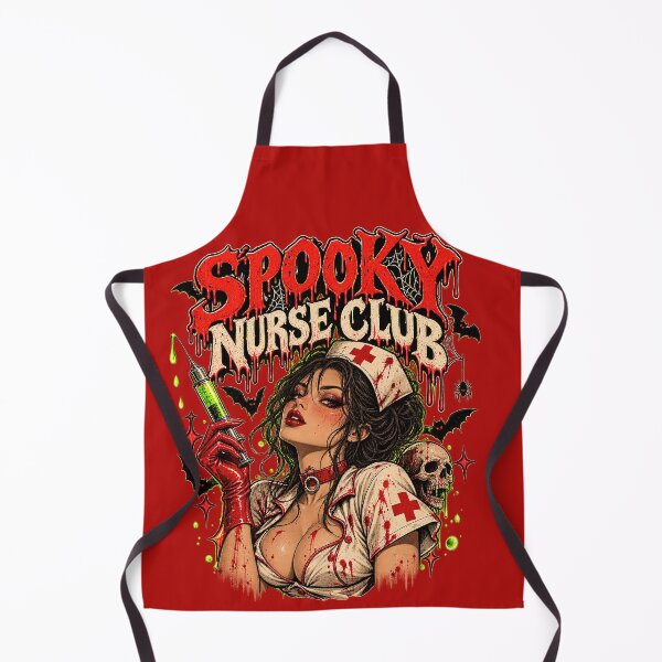 Item preview, Spooky Nurse Club Retro Horror designed and sold by Furflix.