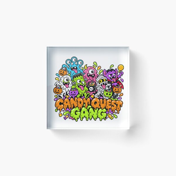 Item preview, Candy Quest Gang Cute Halloween Monster Crew designed and sold by Thai Vibe Studio.