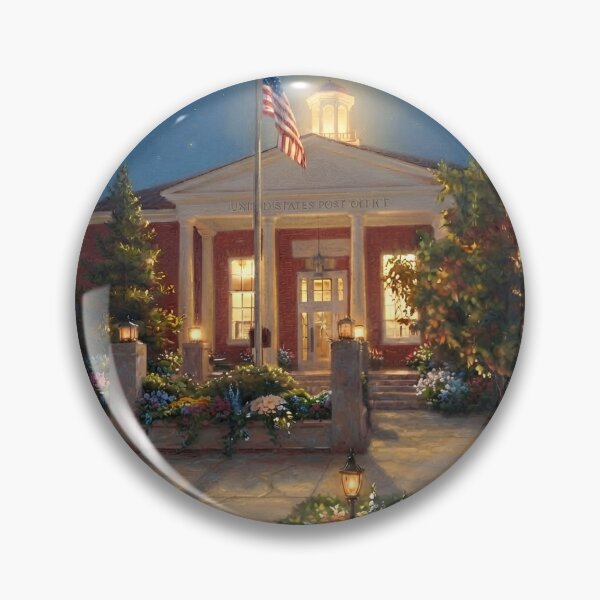 Item preview, Wayne post Office Photograph with Oil painting filter designed and sold by BennyBhop.
