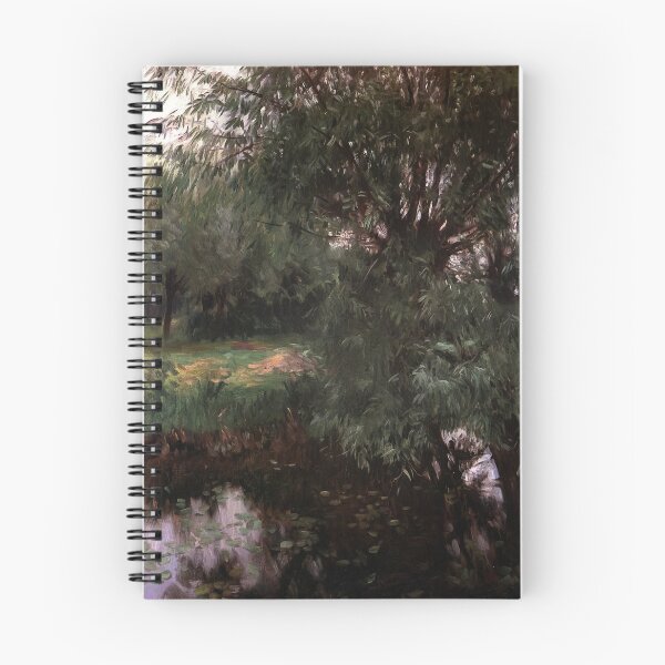 Item preview, John Singer Sargent A Backwater at Wargrave - Classic River Landscape Painting Art Print designed and sold by lanaverera.