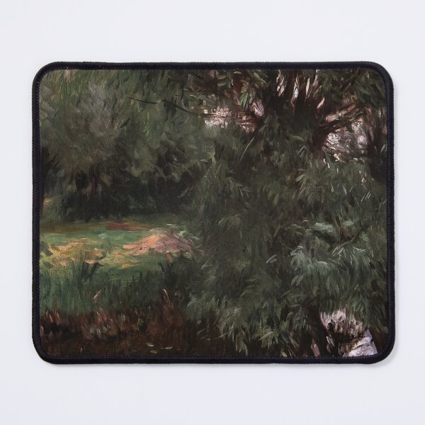 Item preview, John Singer Sargent A Backwater at Wargrave - Classic River Landscape Painting Art Print designed and sold by lanaverera.