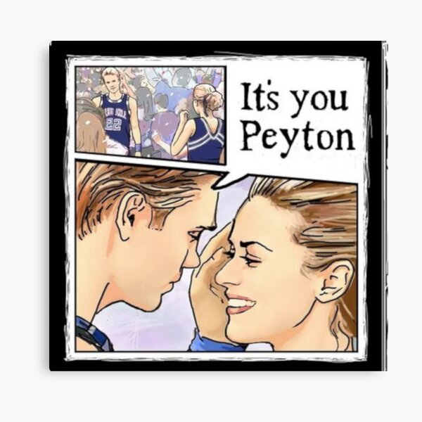 One Tree Hill Peyton and Lucas art Canvas Print