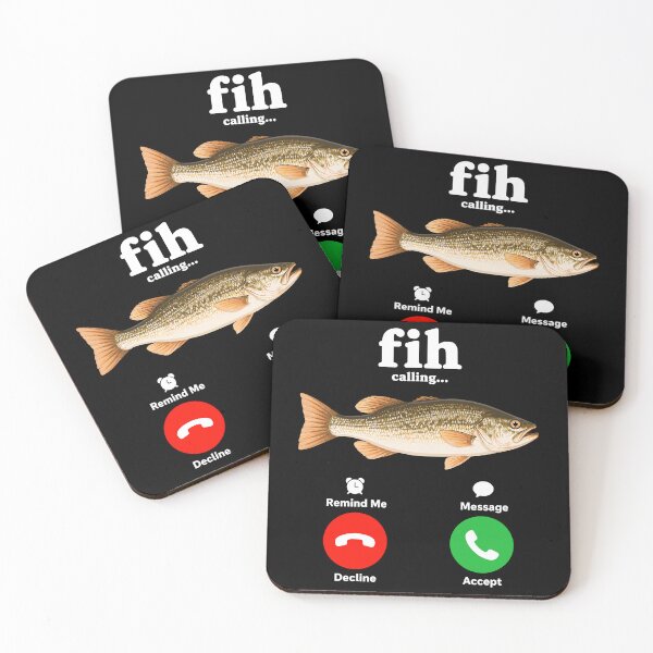 Item preview, Fih Calling Funny Bass Fishing Phone Call Angler Humor designed and sold by roni-harbor.