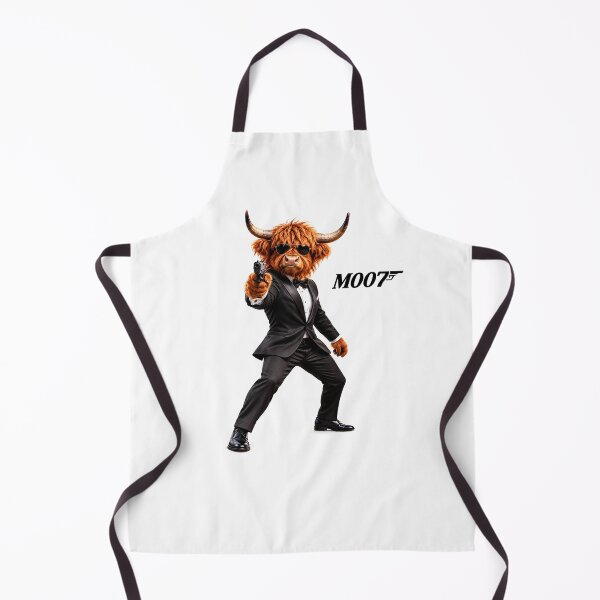 Item preview, MOO7 - The Highland Cow Secret Agent - Funny Cow Spy Parody designed and sold by Collymore.
