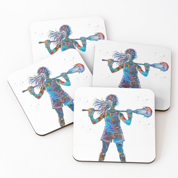 Item preview, Little Girl Lacrosse Player Watercolor Art designed and sold by Liededrom..